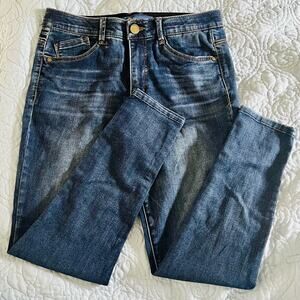 DEMOCRACY Ab Solution High Rise Ankle Denim Jean Size 8 Skinny Stretch Zip